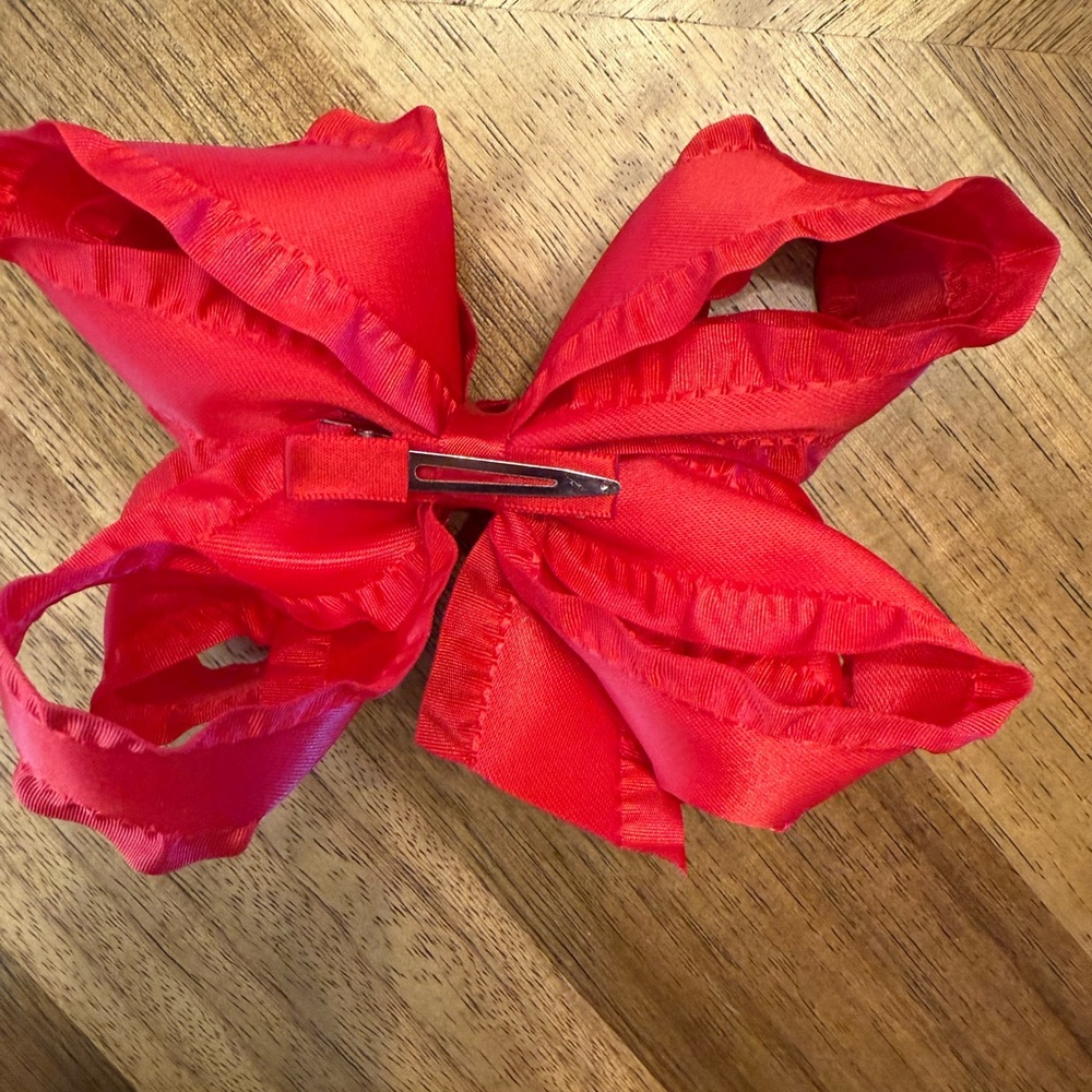 Red Bow Hair Accessory - Picture 2 of 7
